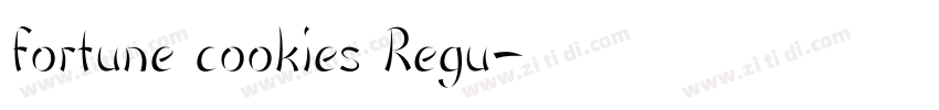 fortune cookies Regu字体转换